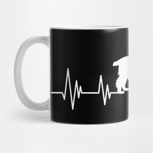 Cocker Spaniel dog Heartbeat dog Heartbeat dog Silhouette Mug